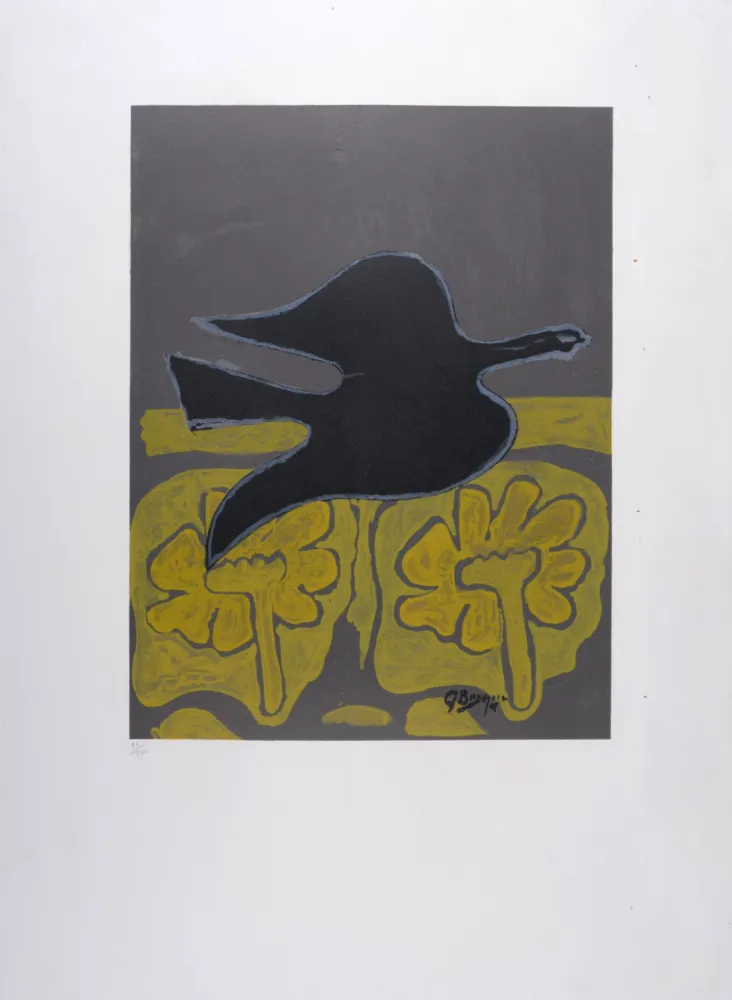 Lithographie Braque - Menton, 1964