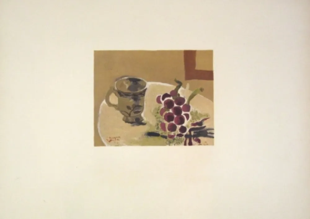 Lithographie Braque - Nature morte