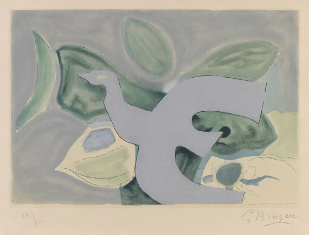 Aquatinta Braque - Oiseaux