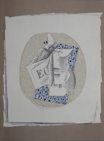 Lithographie Braque - Papiers Collés (A), 1963