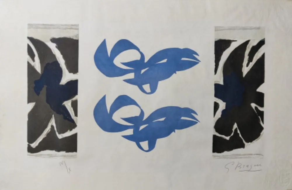 Radierung Braque - Si je mourais là-bas