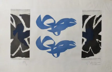 Radierung Braque - Si je mourais là-bas