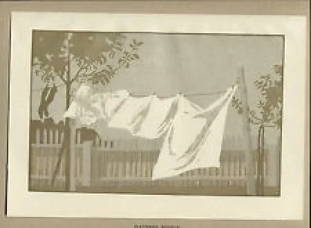 Holzschnitt Braumüller-Havermann - Flatternde Windeln