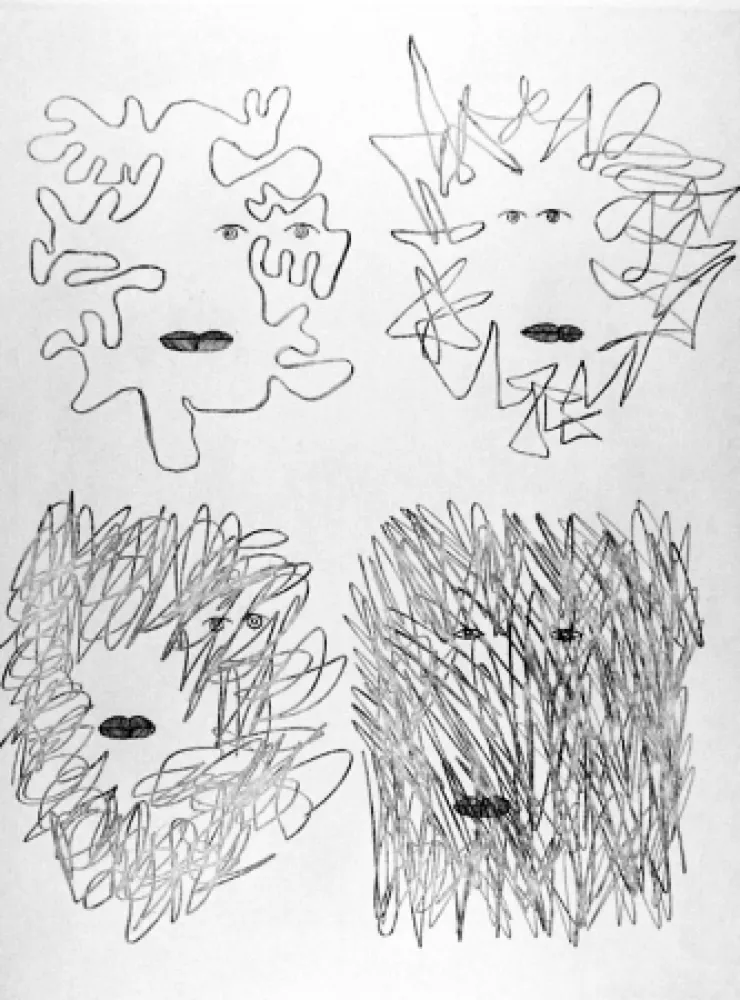 Radierung Brauner - Dans le néant intérieur la place du deviner implante sa force