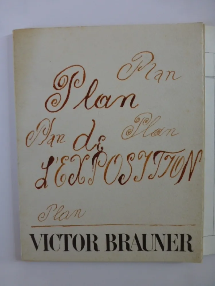 Illustriertes Buch Brauner - Plan de l'exposition galerie Iolas 1966