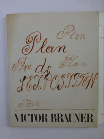 Illustriertes Buch Brauner - Plan de l'exposition galerie Iolas 1966