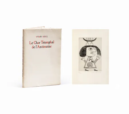 Illustriertes Buch Brauner - Yvan Goll. LE CHAR DE L'ANTIMOINE. Avec 3 gravures signées de Victor Brauner (1949).