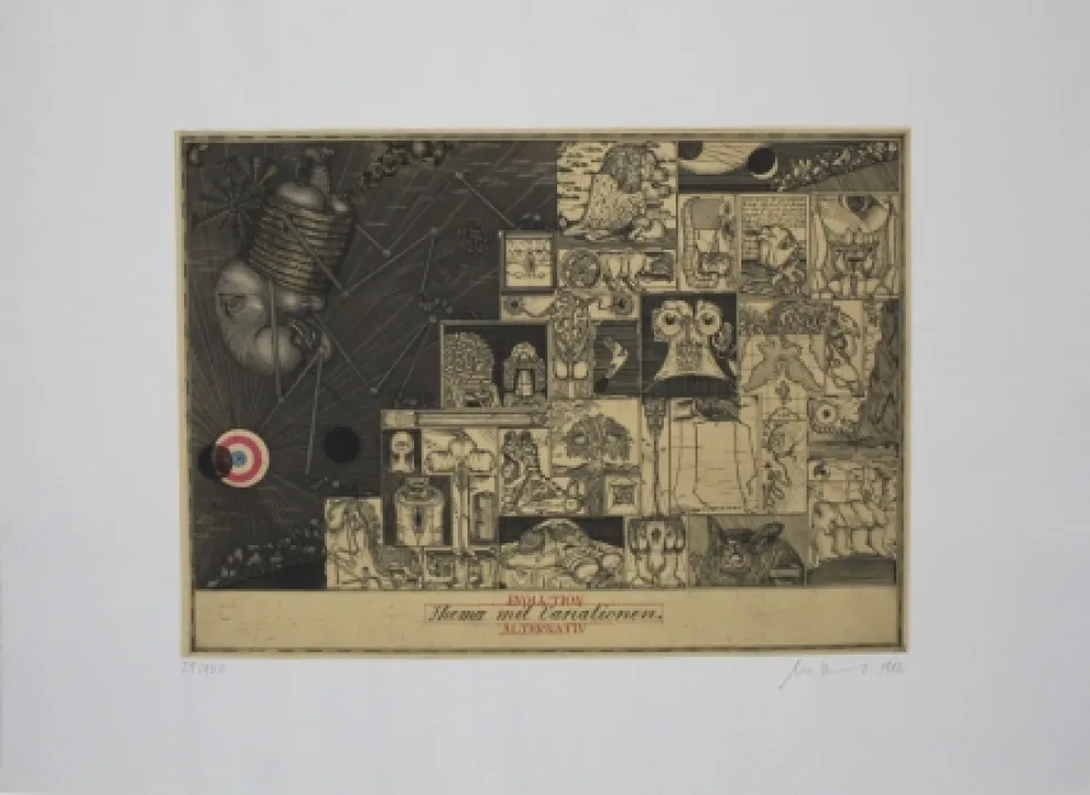 Radierung Und Aquatinta Bremer - Evolution Alternativ:  Thema mit Variationen