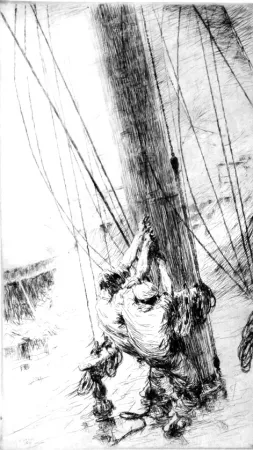 Radierung Briscoe - Clewlines and buntlines