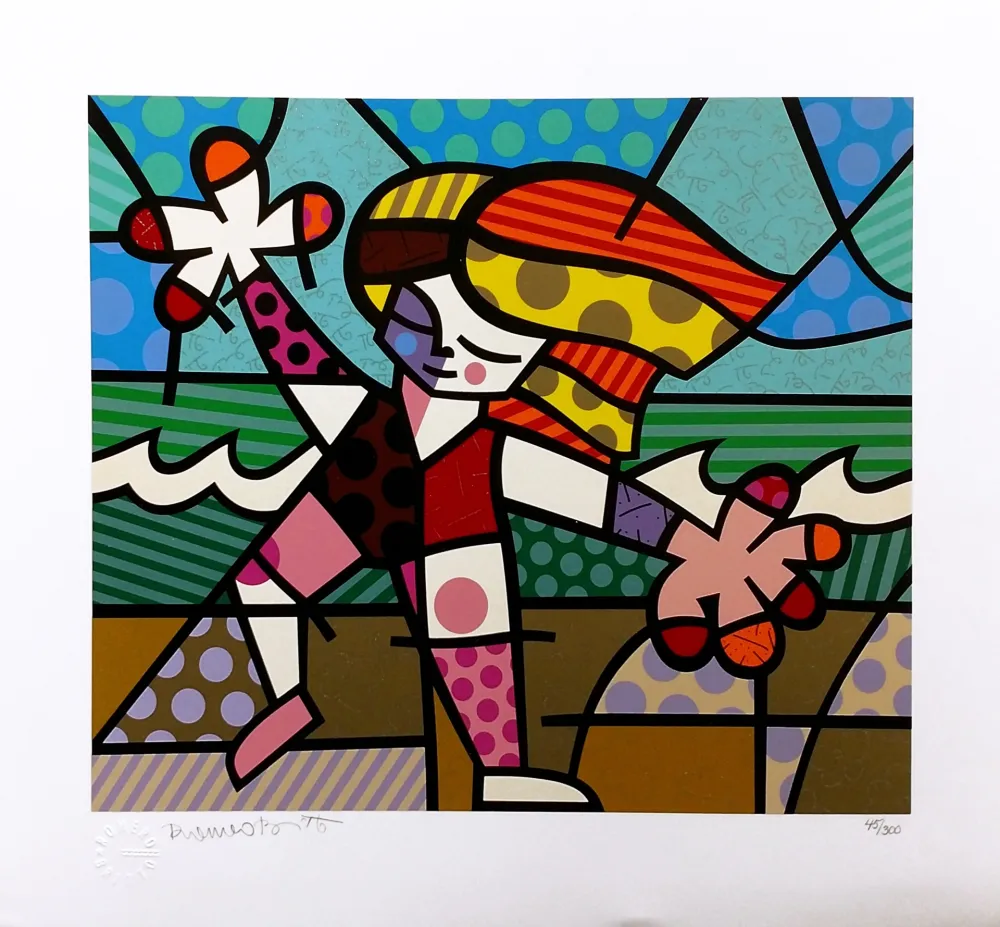 Siebdruck Britto - GOLDEN BEACHES