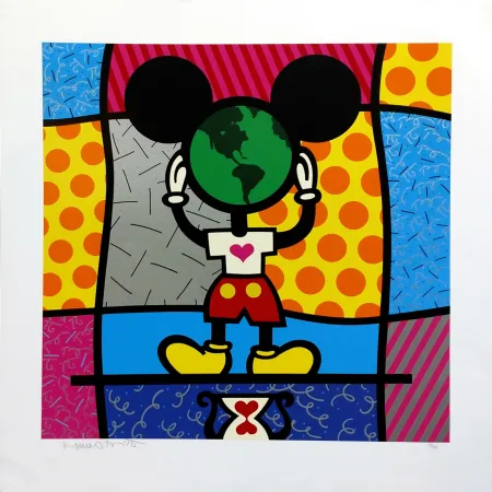 Siebdruck Britto - MICKEY'S WORLD
