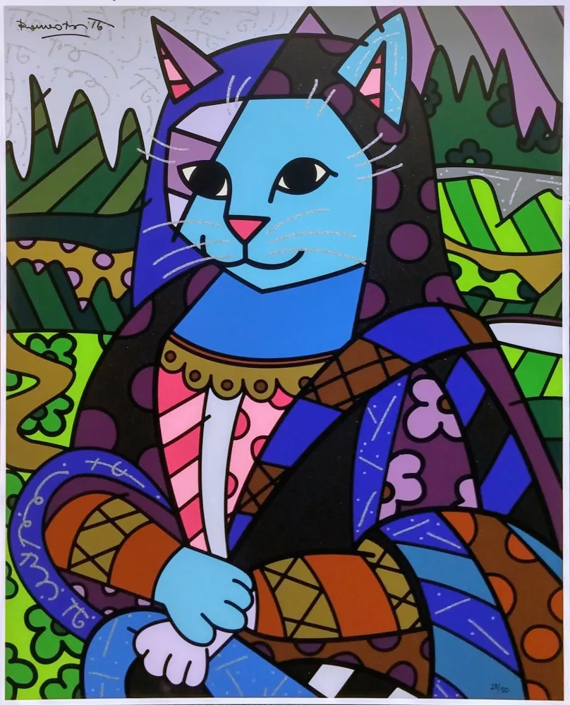 Siebdruck Britto - MONA CAT