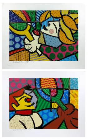 Siebdruck Britto - TENNIS SUITE (EMBELLISHED) 