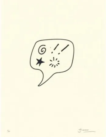 Lithographie Brossa - Blasfèmia	