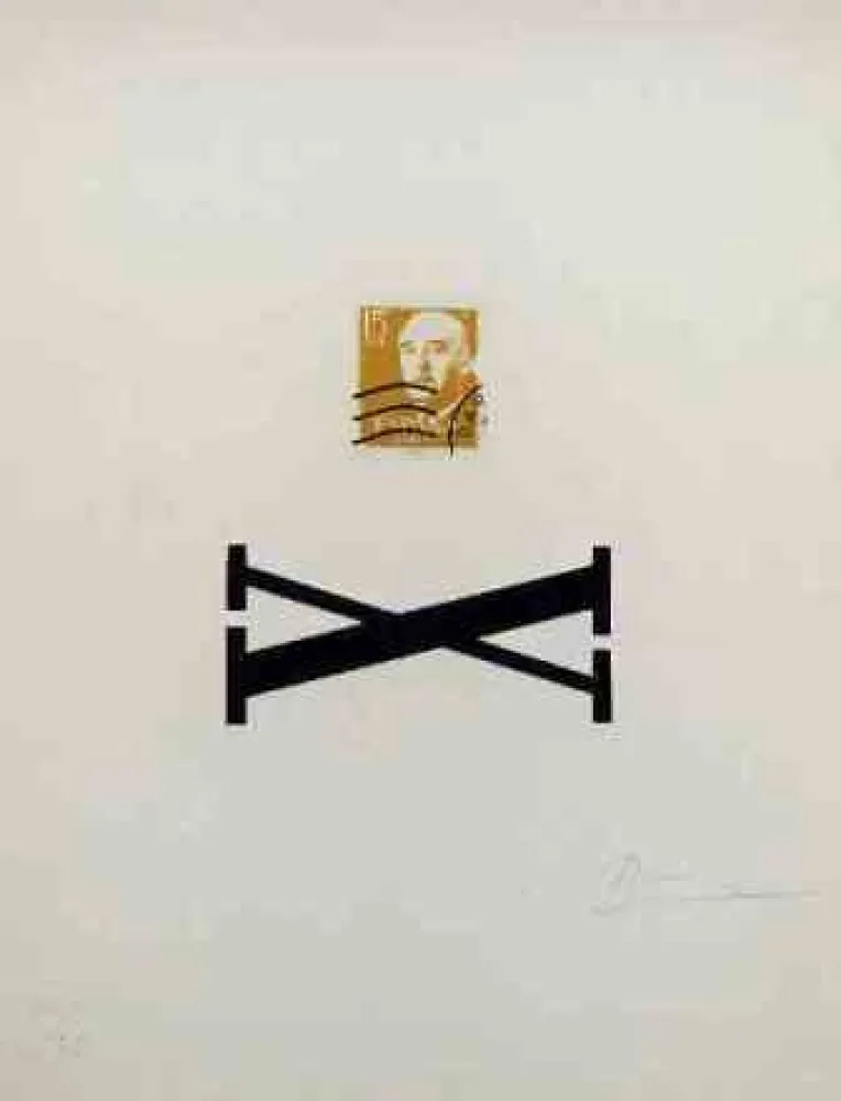 Siebdruck Brossa - Poema Visual - Franco