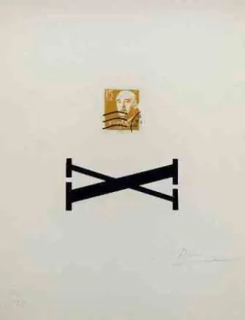 Siebdruck Brossa - Poema Visual - Franco