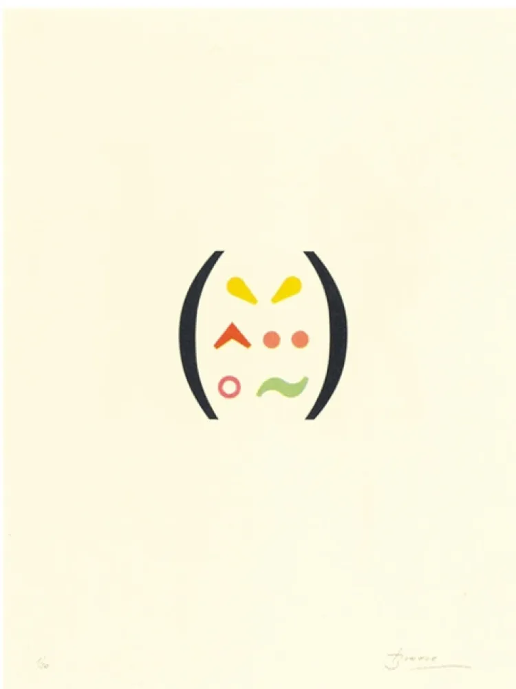 Lithographie Brossa - Signes 11