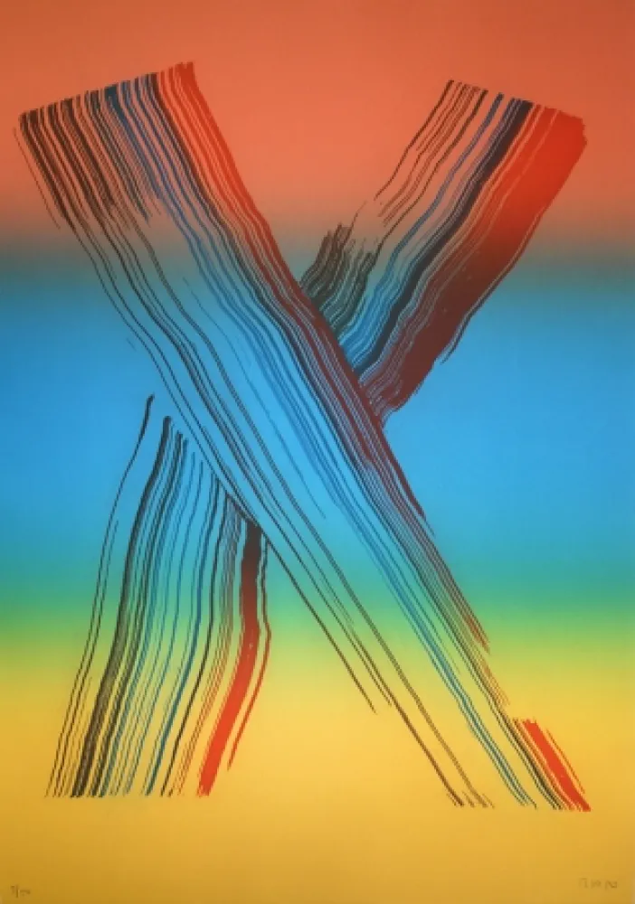 Radierung Broto - Iris 2