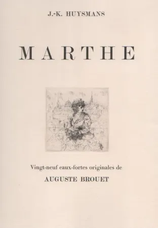 Radierung Brouet - Marthe