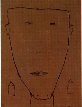 Lithographie Brown - Self portrait 15