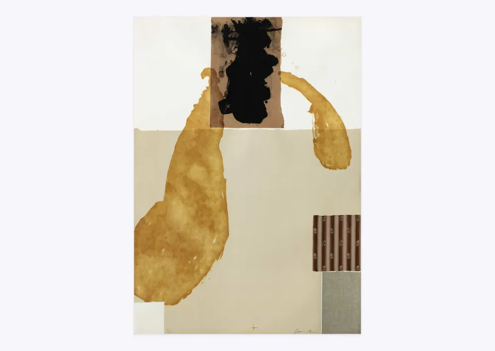 Lithographie Brown - White square