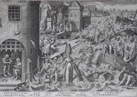 Radierung Brueghel - Hope from The World of Seven Virtues