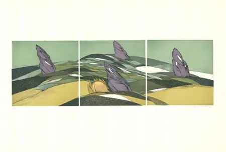 Radierung Und Aquatinta Buchholz - Landschaft