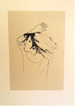 Siebdruck Bueno - Ragazza con braccio alzato