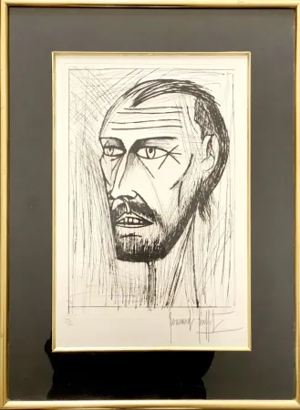 Kaltnadelradierung Buffet - Autoportrait