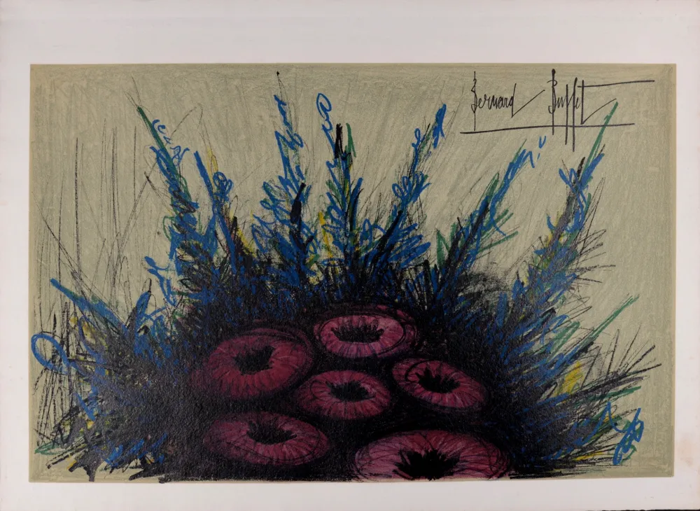 Lithographie Buffet - Herbier