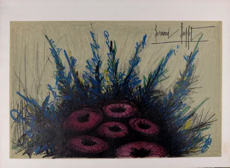 Lithographie Buffet - Herbier