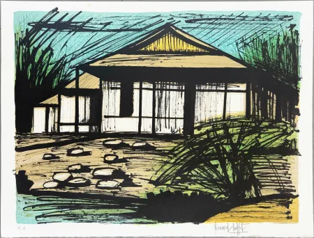 Lithographie Buffet - Katsura Rikyu-Kyoto