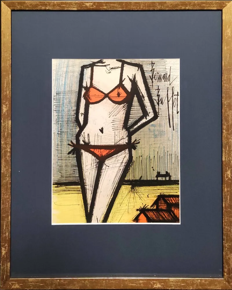 Lithographie Buffet - La Plage