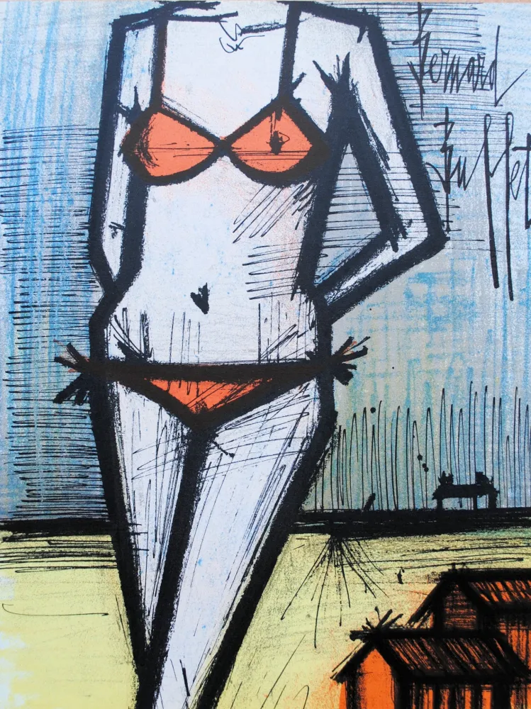Lithographie Buffet - LE BIKINI