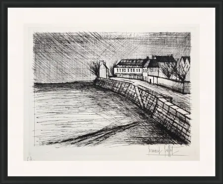 Kaltnadelradierung Buffet - LE QUAI