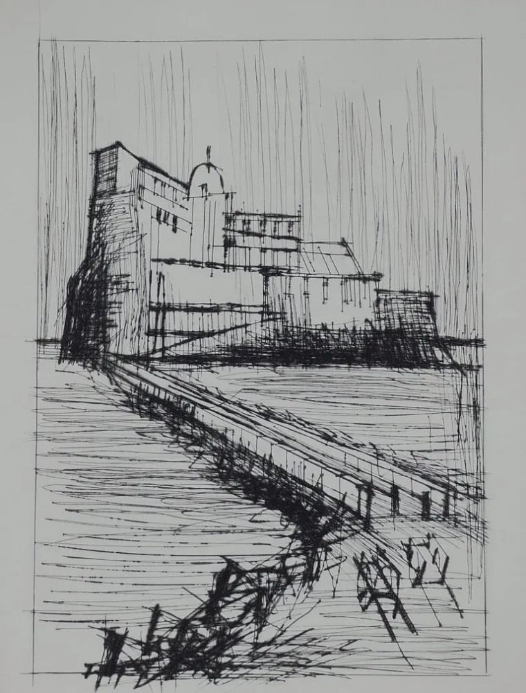 Kaltnadelradierung Buffet - Naples, ca.