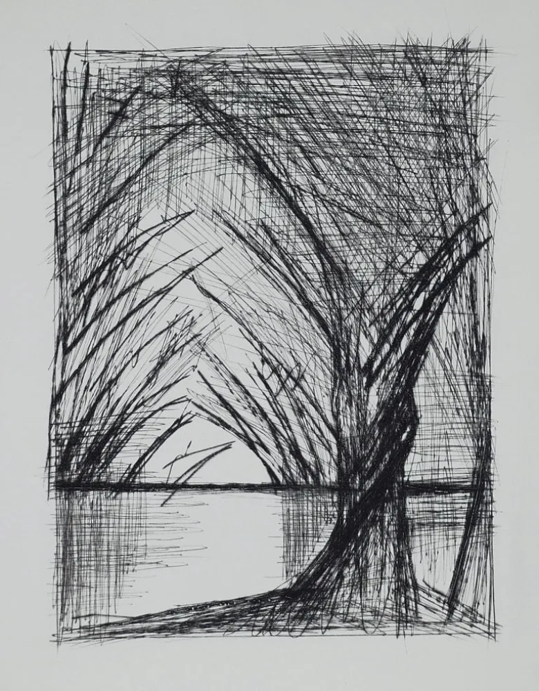 Kaltnadelradierung Buffet - Naples, ca.