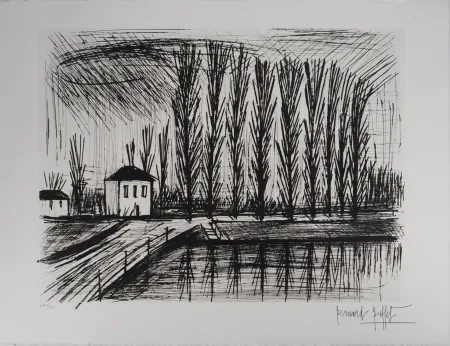 Stich Buffet - Peupliers au bord de l'eau