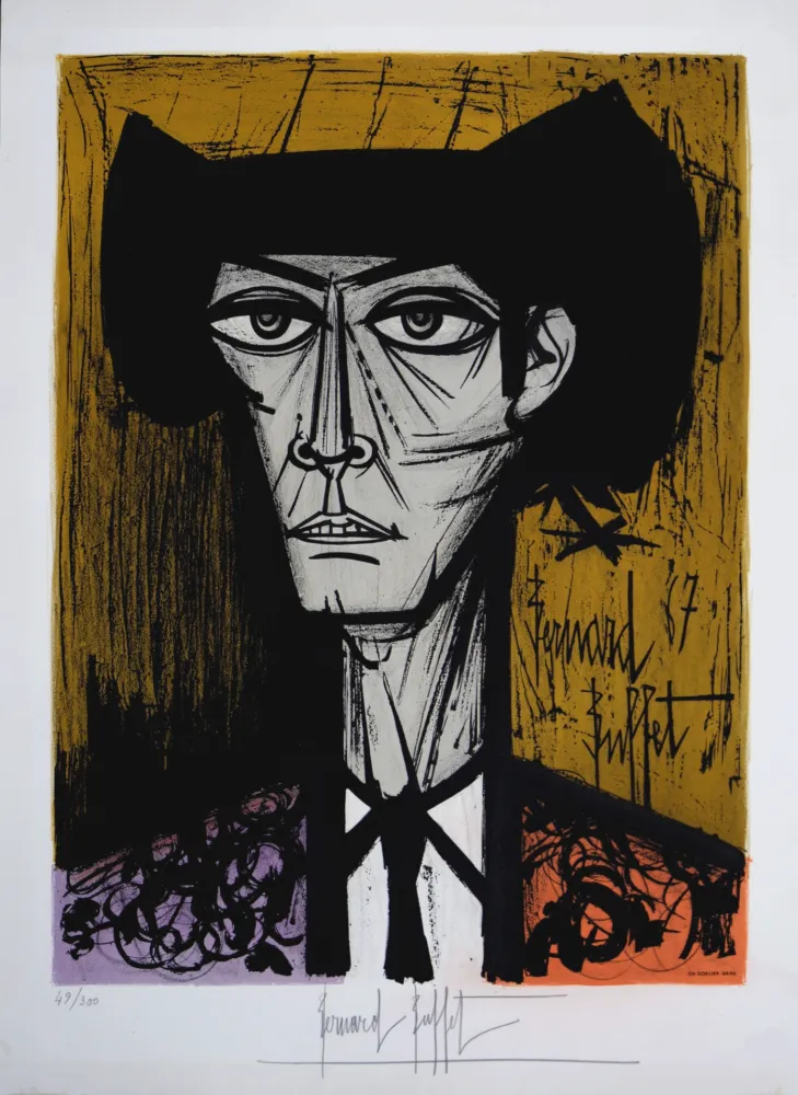 Lithographie Buffet - Toreador, 1967 - Hand-signed!