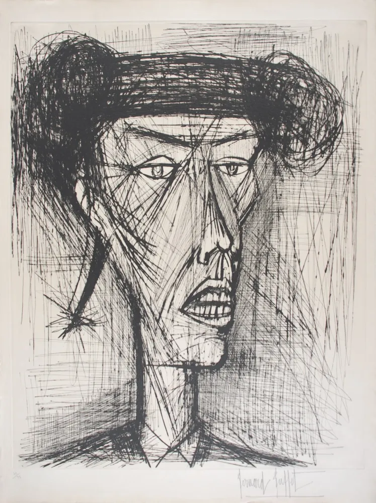 Kaltnadelradierung Buffet - Torero II