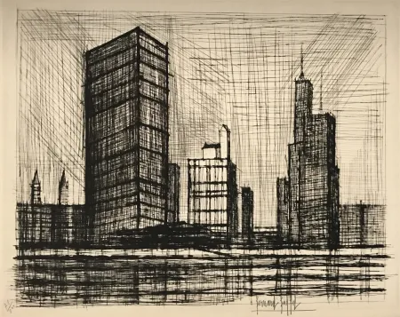 Kaltnadelradierung Buffet - U.N.O