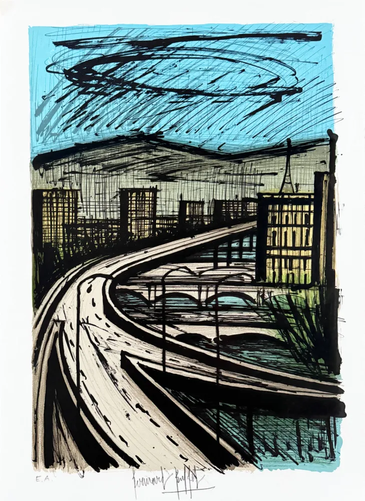 Lithographie Buffet - Voyage au Japon