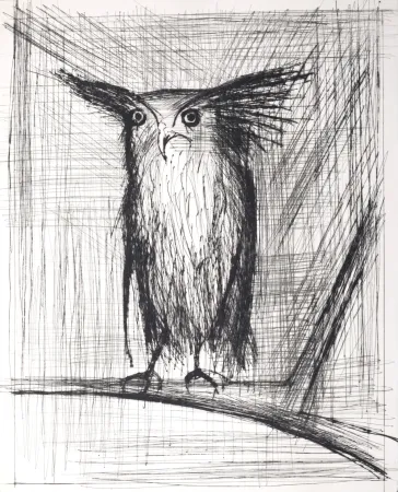 Kaltnadelradierung Buffet - Voyages fantastiques de Cyrano de Bergerac, 1958