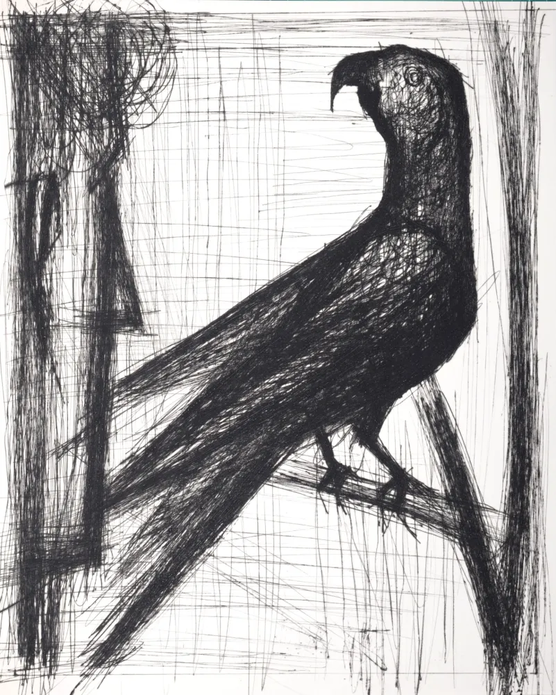 Kaltnadelradierung Buffet - Voyages fantastiques de Cyrano de Bergerac, 1958