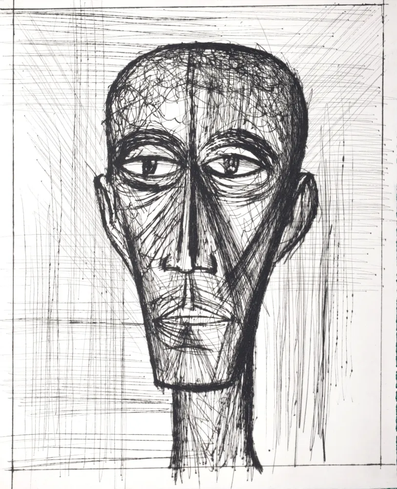 Kaltnadelradierung Buffet - Voyages fantastiques de Cyrano de Bergerac, 1958