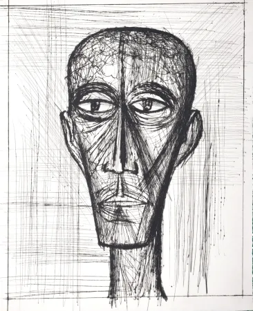 Kaltnadelradierung Buffet - Voyages fantastiques de Cyrano de Bergerac, 1958