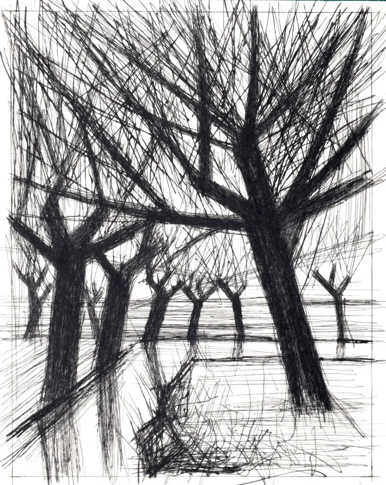 Kaltnadelradierung Buffet - Voyages fantastiques de Cyrano de Bergerac, 1958