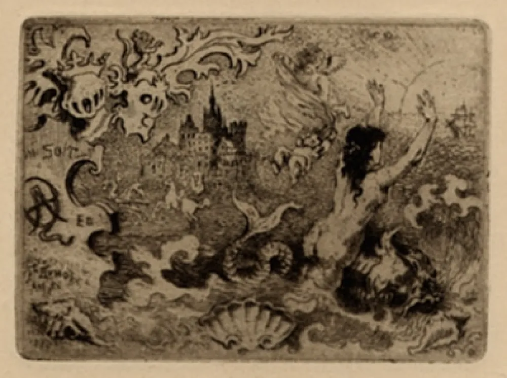 Illustriertes Buch Buhot - Le diable amoureux