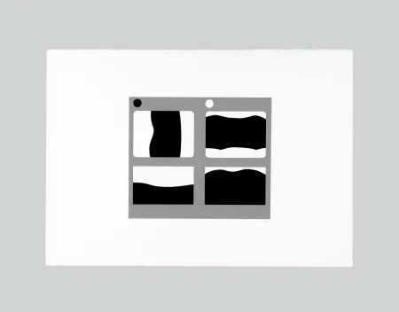 Radierung Und Aquatinta Burri - Cretto Nero D