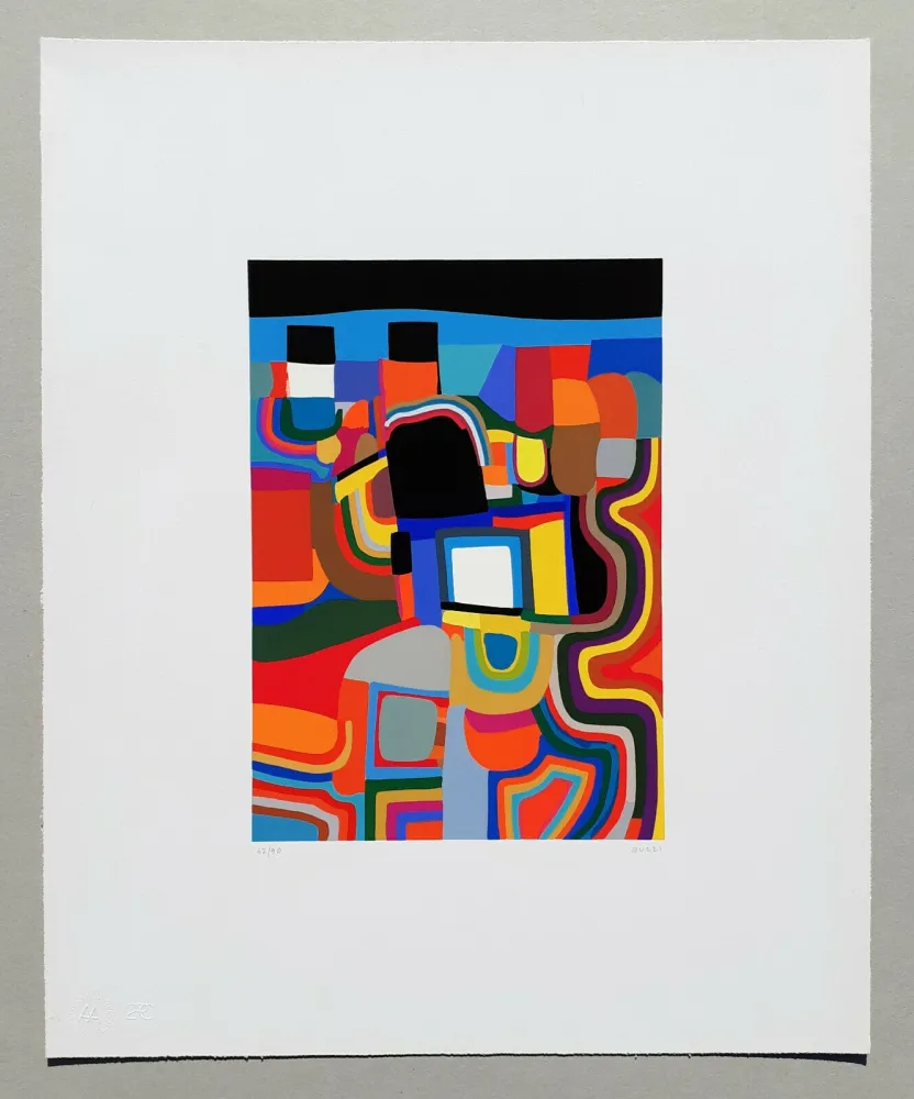 Siebdruck Burri - Trittico E - Serigrafia 1-E